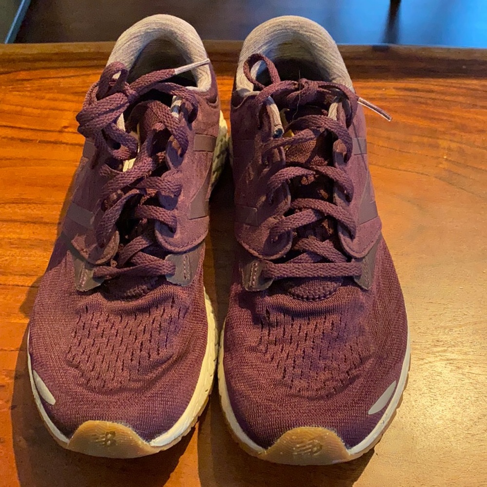 Maroon new balance sneakers